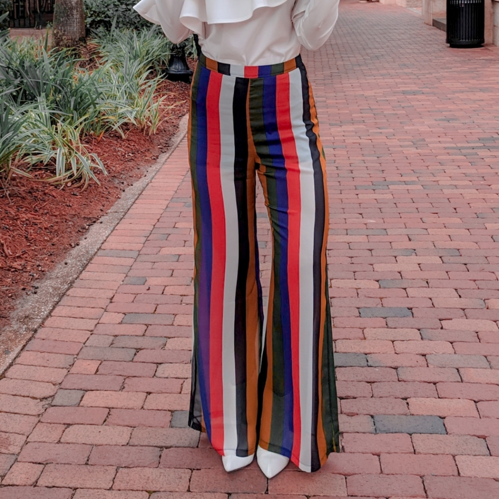 💙💙Multi Striped Pants